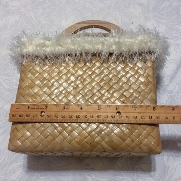 🆕 NWOT Woven Lauhala Tote Bag - Picture 4 of 6